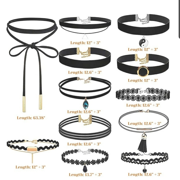 ❤3 for $15❤ bolo necktie black choker necklace - Picture 4 of 6